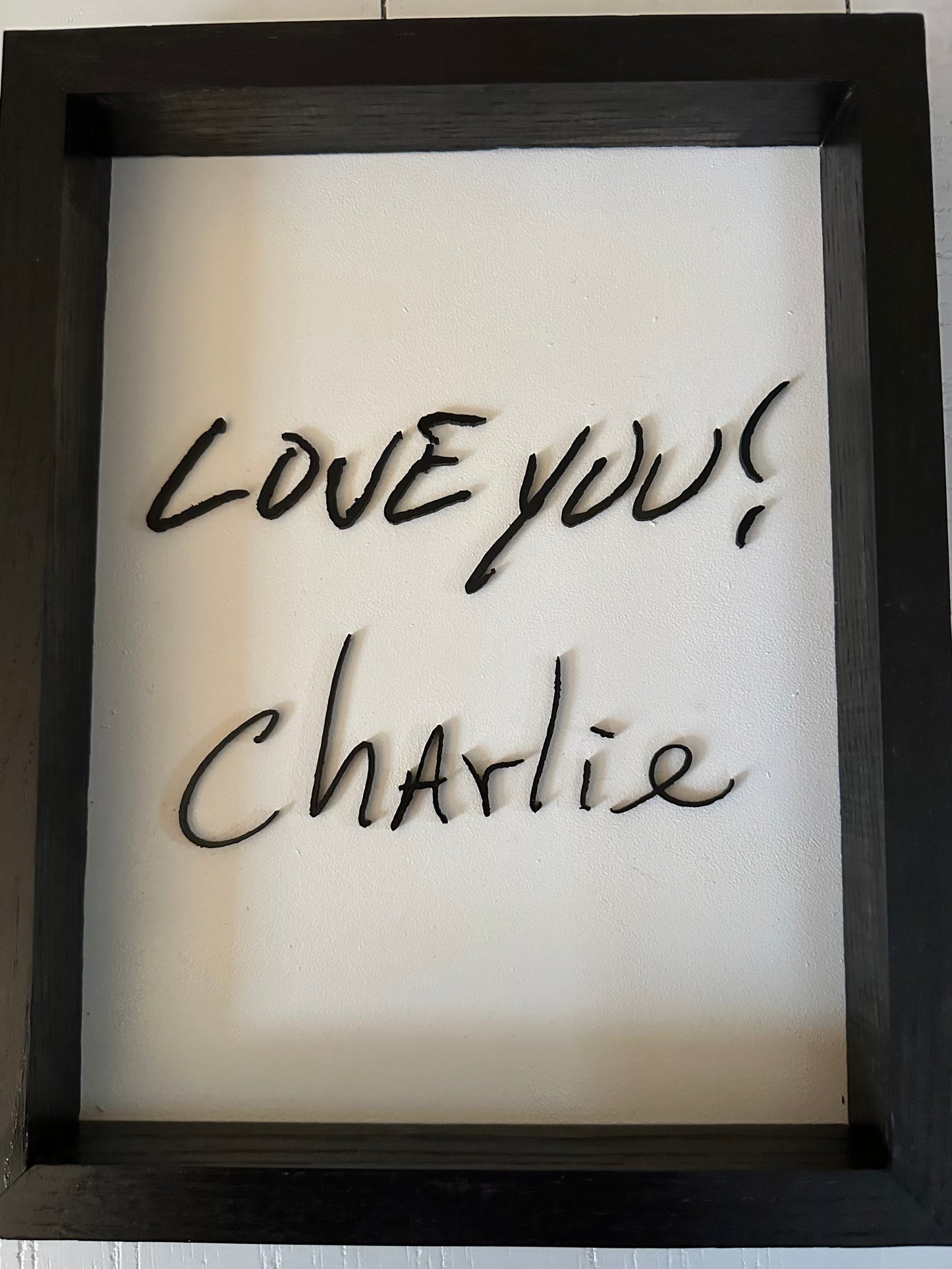 Custom Handwriting Art - A forever keepsake of your loved ones handwriting.