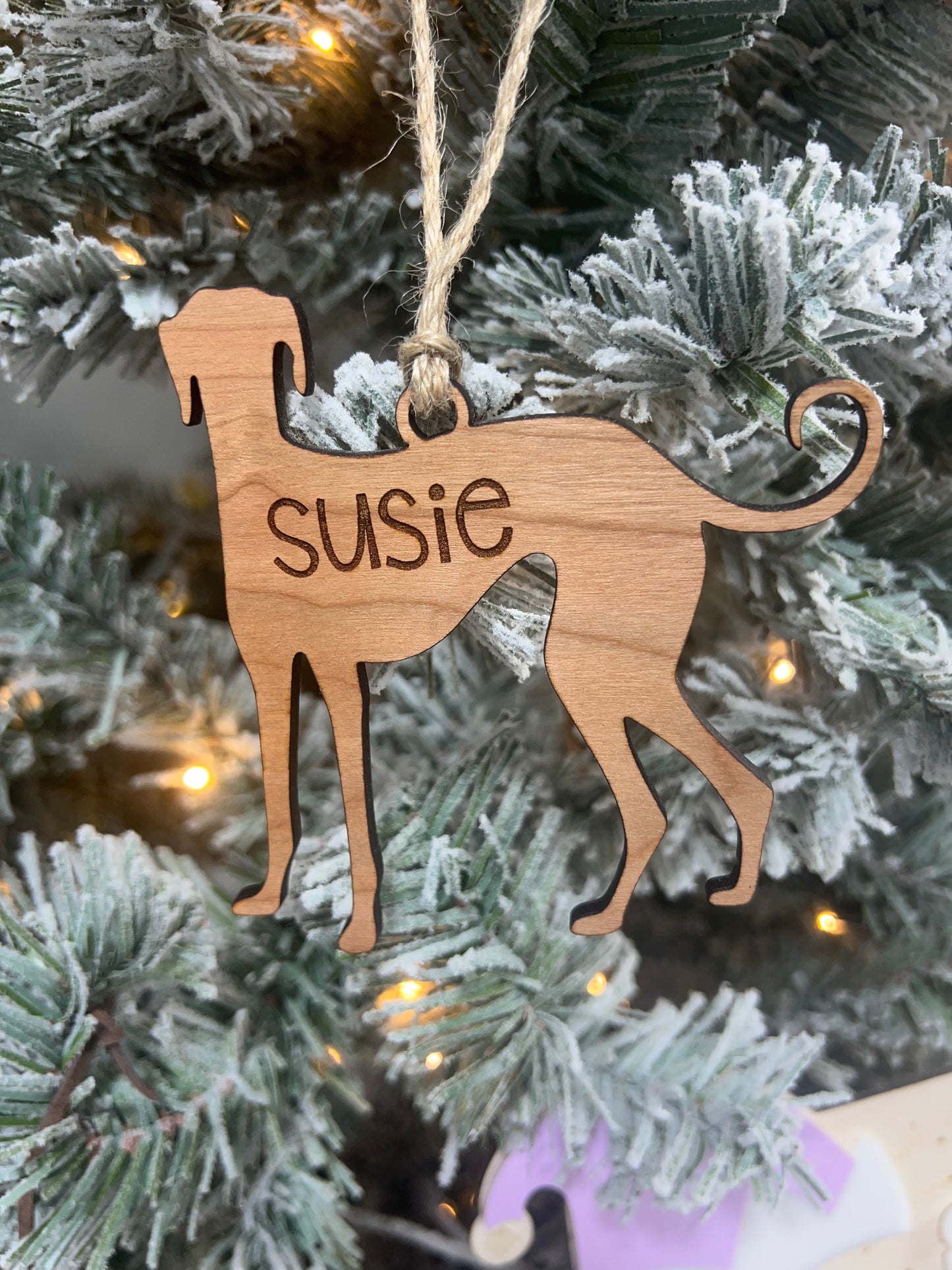 Dog Silhouette Ornament