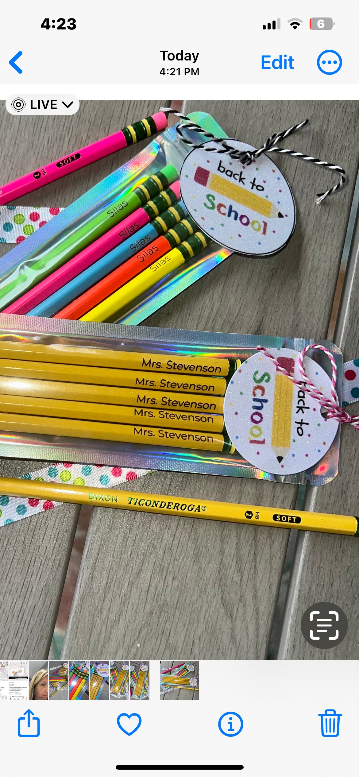 Personalized Pencils - set of 5