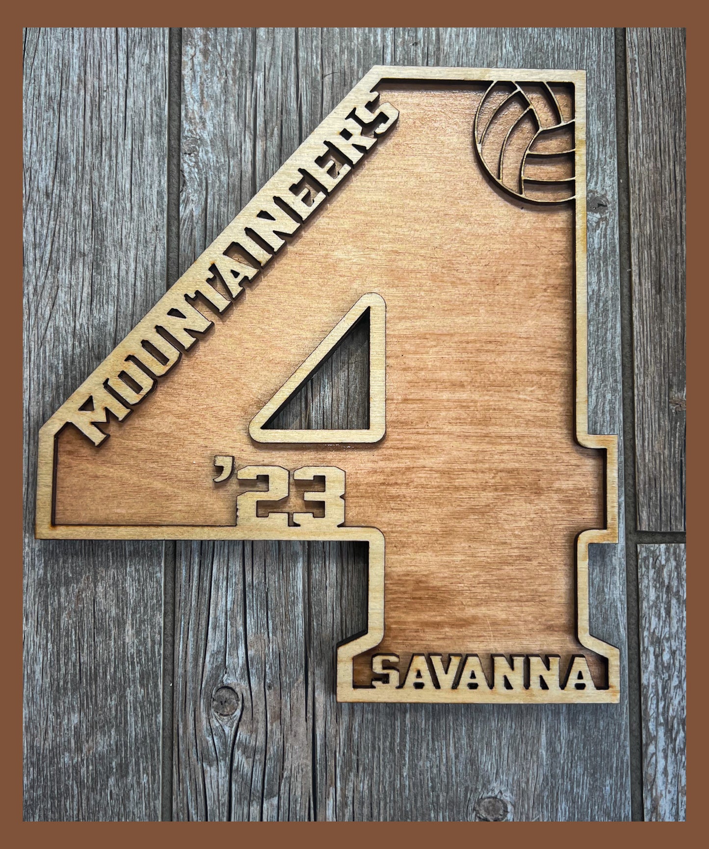 Jersey Numbers - wooden