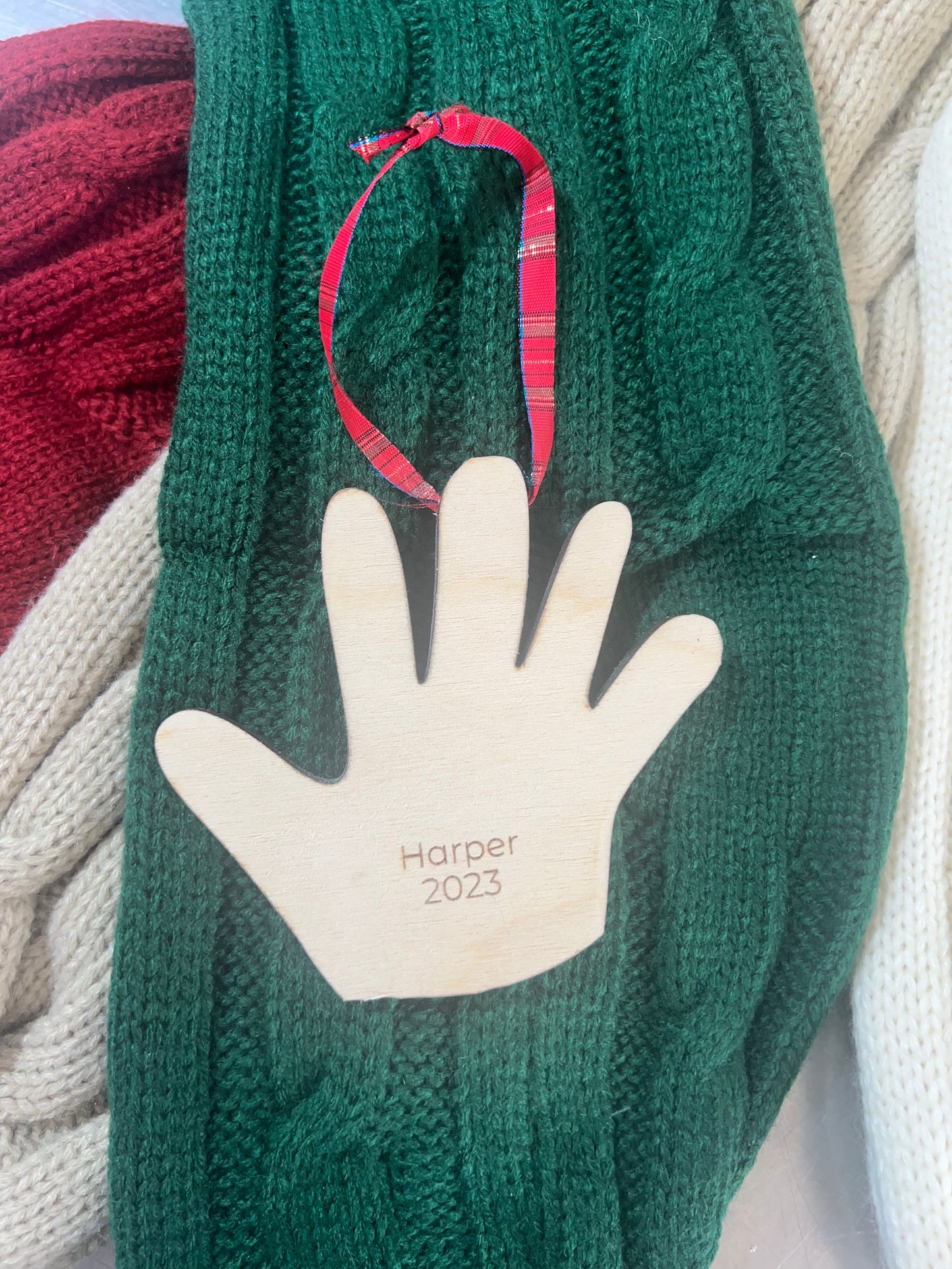 Keepsake Custom Handprint Ornament