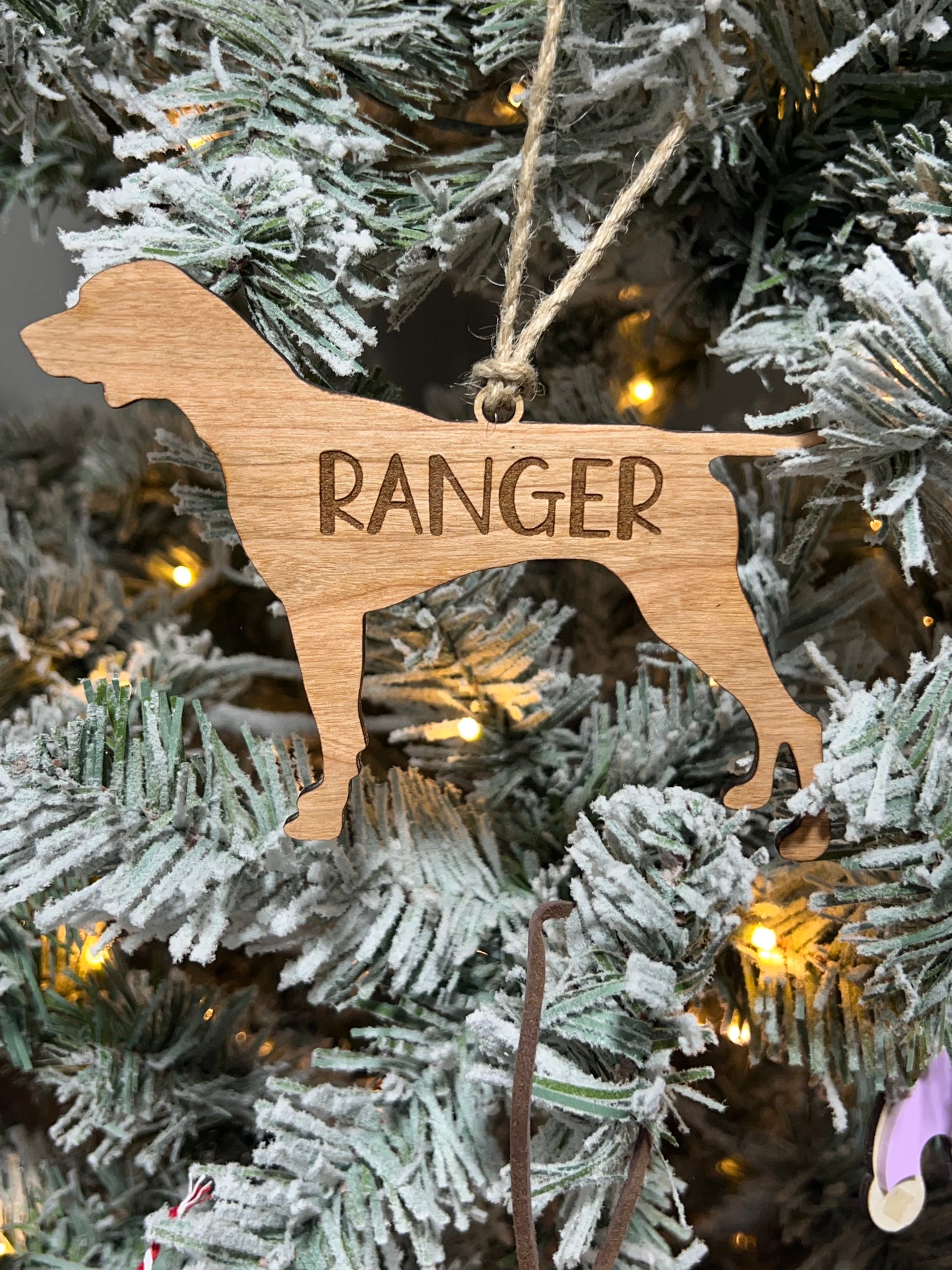 Dog Silhouette Ornament