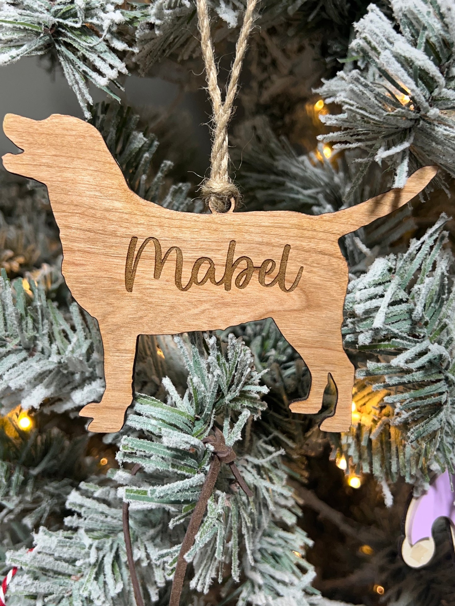 Dog Silhouette Ornament