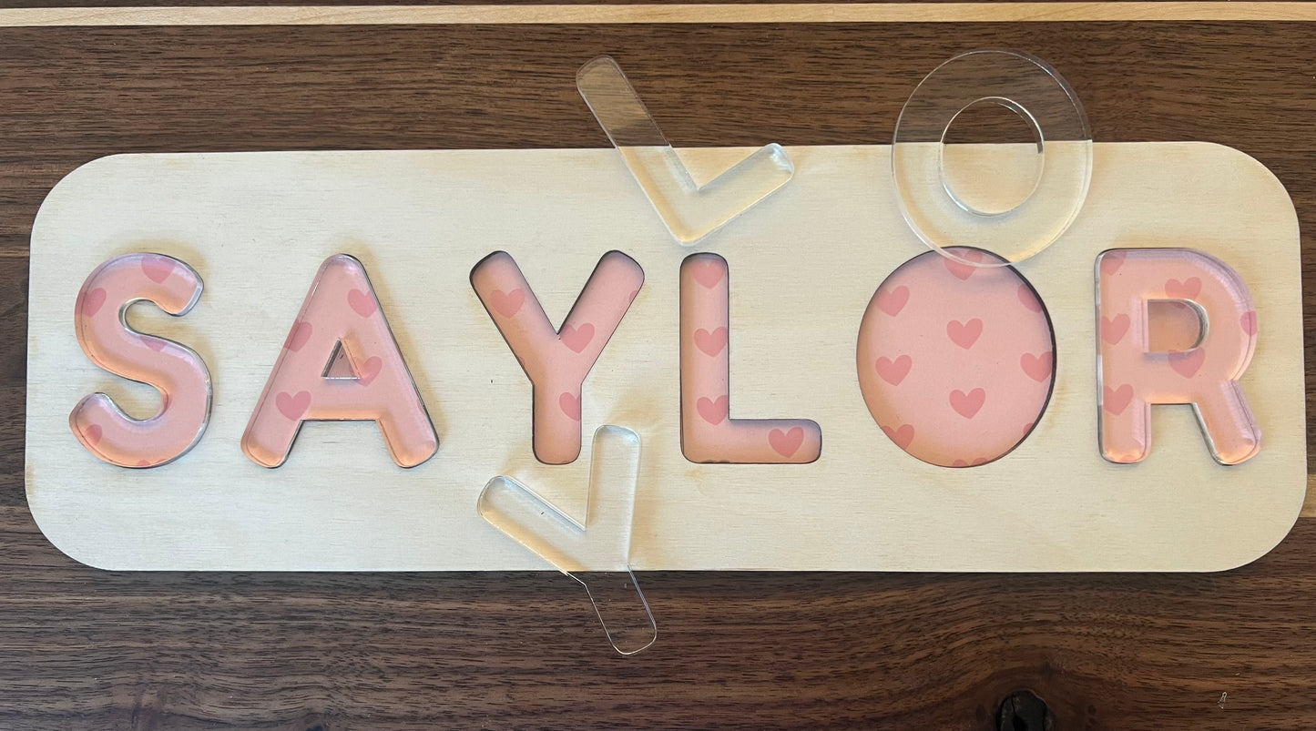 Wooden Name Puzzle