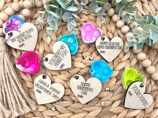 Heart Pop It Valentine Favors